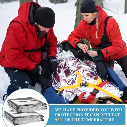 Outdoor Emergency Survival First Aid Sliver Rescue Blanket 130x210CM Best Seller - Image 2