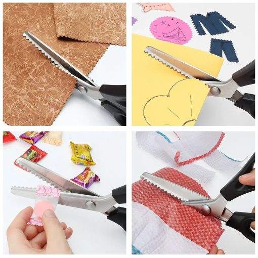 Pair of Pinking Dressmaking Shears triangle scissors sewing Best Seller - Image 3