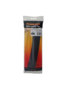 Powerforce Cable Tie Black 250mm x 4.8mm Nylon UV 100pk
